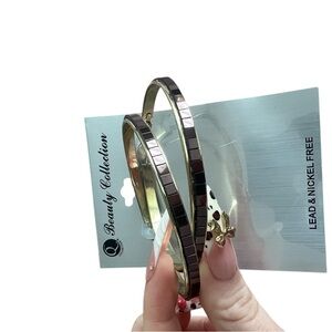 5/$25 Gold and Black Earrings